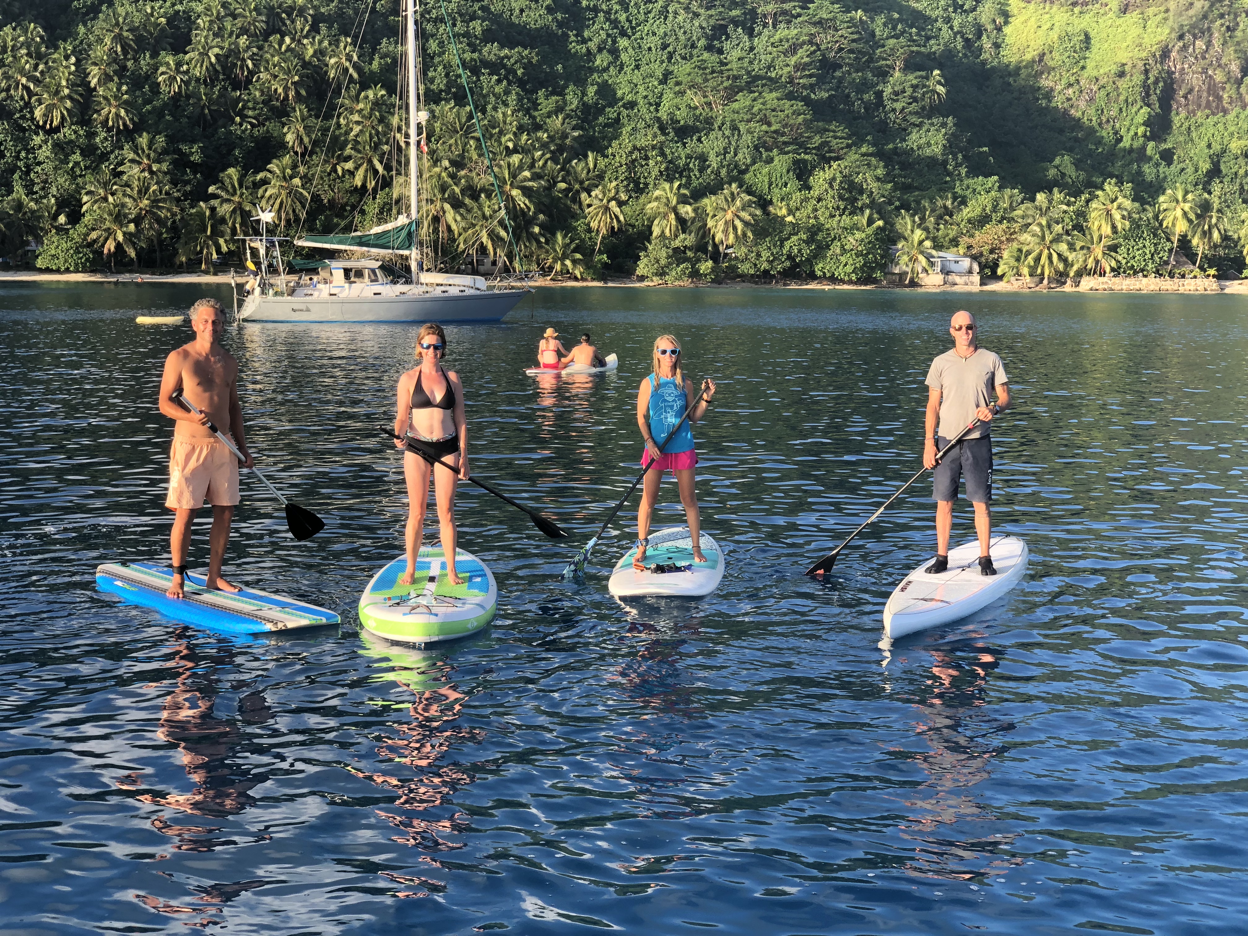 Group shot - sunset paddleboard