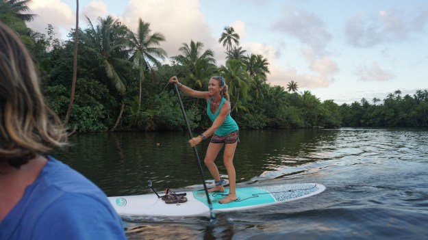 josie on paddleboard
